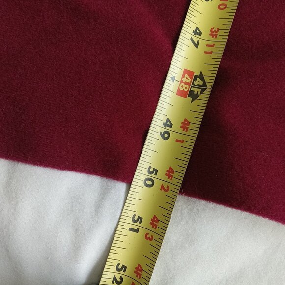 Vanity Fair Petites Burgundy Long Sleeve Button-Down Nightgown Robe Vintage PM - Picture 8 of 9